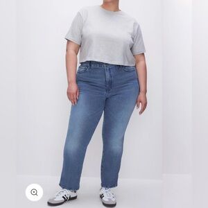Good American Good Curve Straight Jeans 22